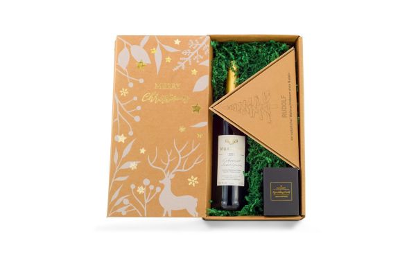 Geschenkset / Präsenteset: Wein-Nachts-Baum