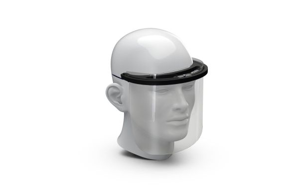 Gesichtsschild "Premium", transparent/schwarz