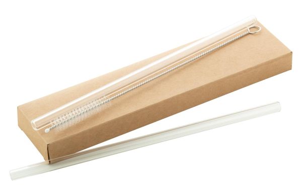 Glas-Trinkhalm-Set GlasSip, Weiss