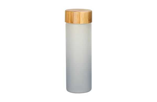 Glasflasche "Frosted" 0,55 l, grau