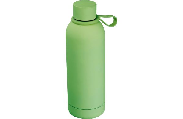 Gummierte-Trinkflasche-mit-Schlaufe-700ml-apfelgruen