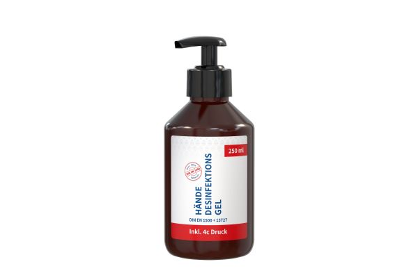 Hände-Desinfektionsgel (DIN EN 1500), 250 ml, Body Label (R-PET)
