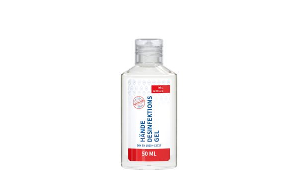 Hände-Desinfektionsgel (DIN EN 1500), 50 ml, Body Label (R-PET)