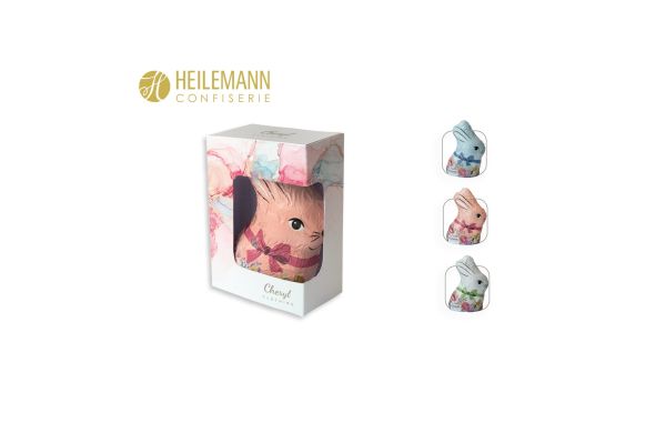 Heilemann Bunter Osterhase in Werbebox, Heilemann Bunter Osterhase, ca. 50 g