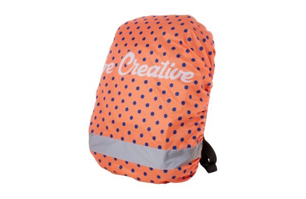 Individuelle, reflektierende Rucksackhülle CreaBack Reflect, weiß