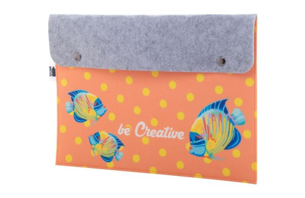 Individuelle Dokumentenmappe CreaFelt Folder, Weiss