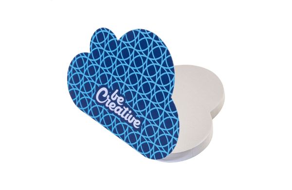 Individueller Haftnotizblock CreaStick Cloud, weiß