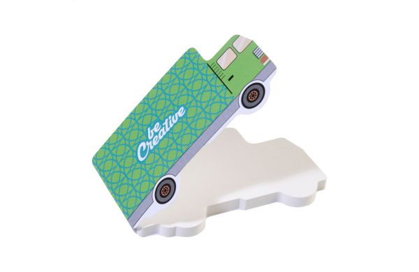Individueller Haftnotizblock CreaStick Truck, weiß
