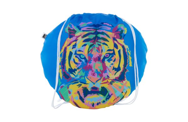 Individueller Turnbeutel CreaDraw Circle, weiß