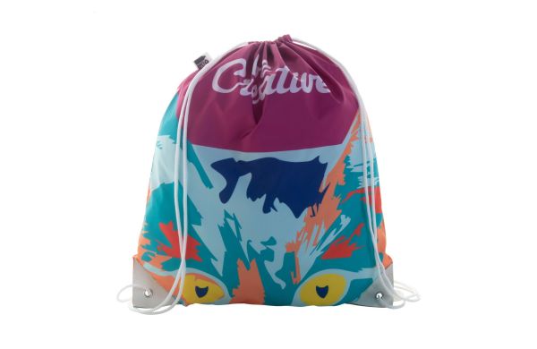 Individueller Turnbeutel CreaDraw Plus RPET, weiss