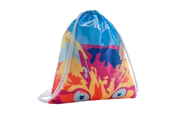 Individueller Turnbeutel CreaDraw, weiß/weiß