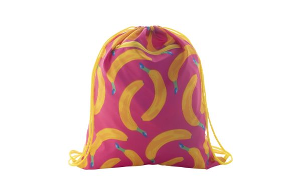 Individueller Turnbeutel CreaDraw Zip, gelb/weiß