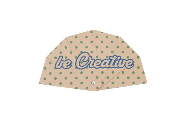 Indiviueller Handfächer Folbreeze Eco, natur