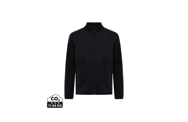 Iqoniq Talung Mikrofleece Jacke aus recyceltem Polyester, schwarz, 4XL