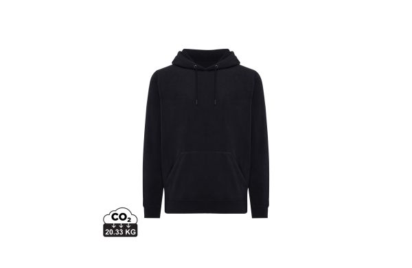 Iqoniq Trivor Mikrofleece-Kapuzen-Pulli aus recyc. Polyester, schwarz, 4XL
