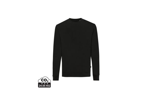 Iqoniq Zion Rundhals-Sweater aus recycelter Baumwolle/schwarz/4XL
