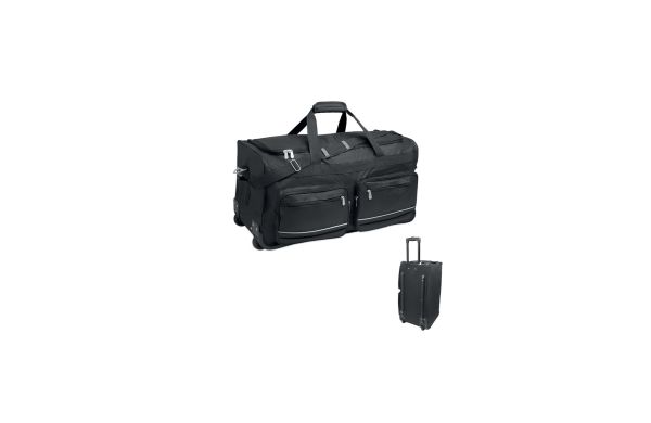 ITFITS Reisetaschen-Trolley 600D RPET, schwarz