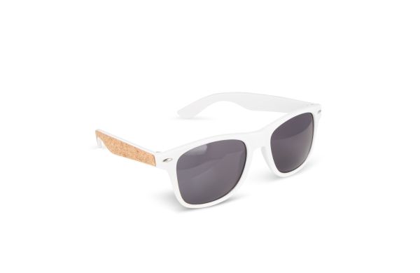 Justin RPC-Sonnenbrille mit Korkeinlage UV400, weiss