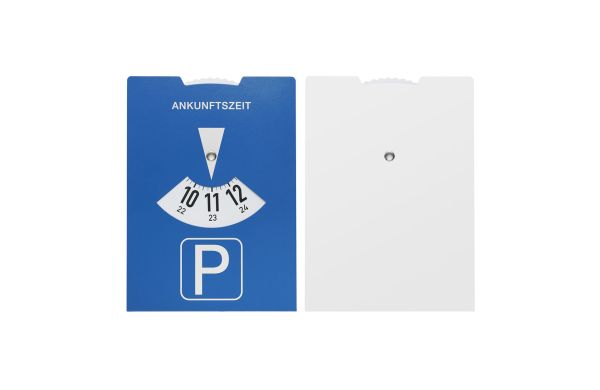 Kartonparkscheibe für Österreich_ blau_ weiss