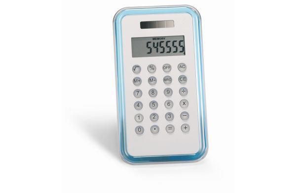 CULCA 8-stelliger Rechner - transparent blau