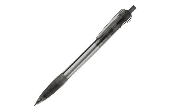 Kugelschreiber Cosmo Grip Transparent, Transparent Schwarz