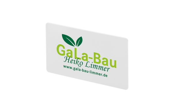 Kunststoff-Visitenkarte