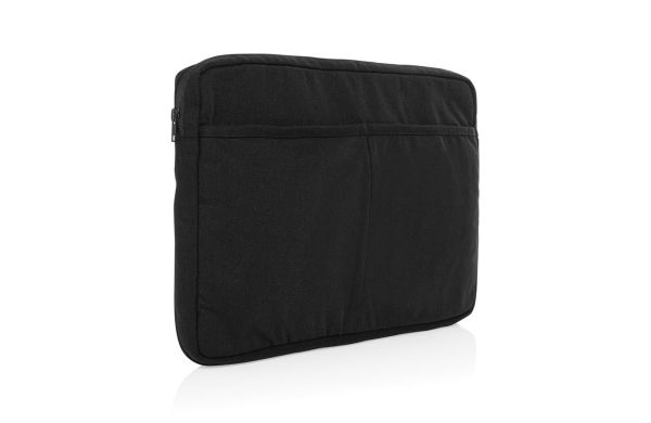 Laluka AWARE™ 15,6" Laptoptasche aus recycelter Baumwolle, schwarz
