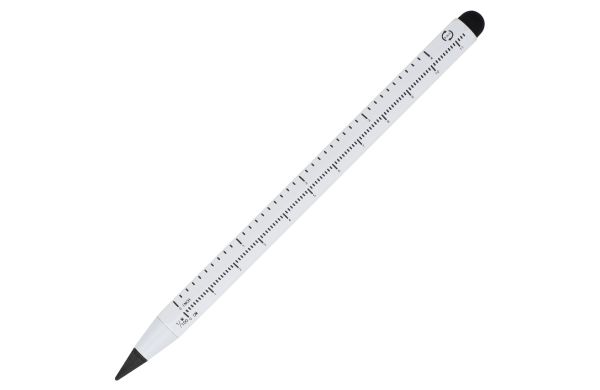 Langlebiger Bleistift & Lineal R-AL, weiss