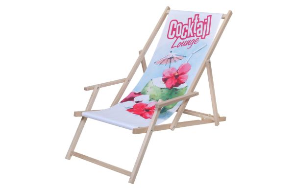 Liegestuhl "Chillout Deluxe", beige