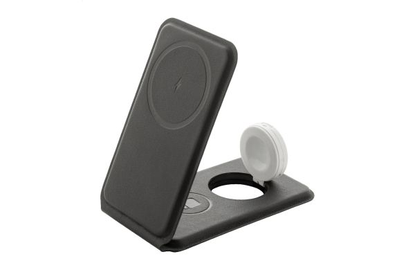 LuxCharge Stand Handyhalter mit kabellosem Ladegerät, RPU, schwarz