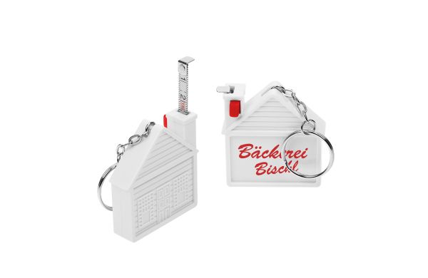 Maßband "Haus", weiss