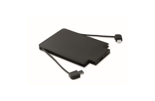 SLIMPO Magnetische Powerbank 2500 mAh, schwarz