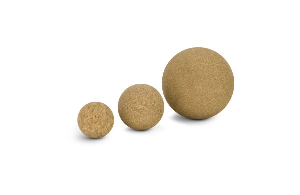 Massagebälle Cork, 3er Set Faszienbälle in verschiedenen Größen