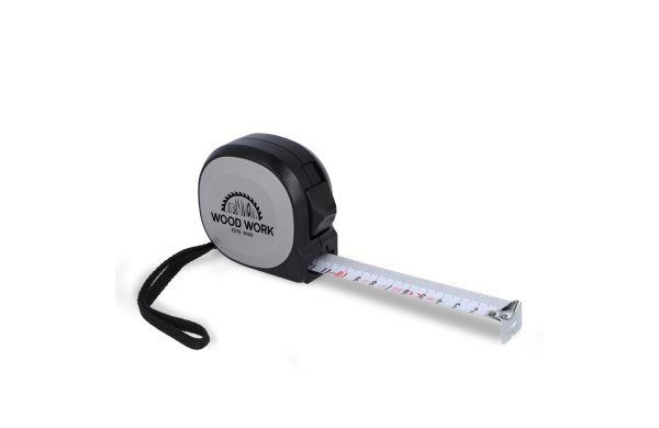 MeasureMate Rollmaßband 7,5M, schwarz/grau