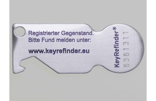 KeyRefinder Mein Johann duo Einkaufswagenlöser mit Flaschenöffner