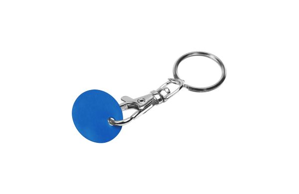 Metall-Karabinerhaken Omega_ silber-blau