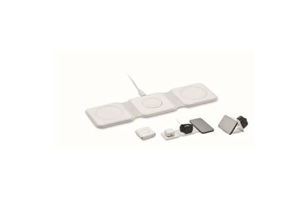 ORIO 3fach Ladestation - weiß