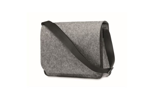 BAGLO Umhängetasche aus RPET-Filz - grau