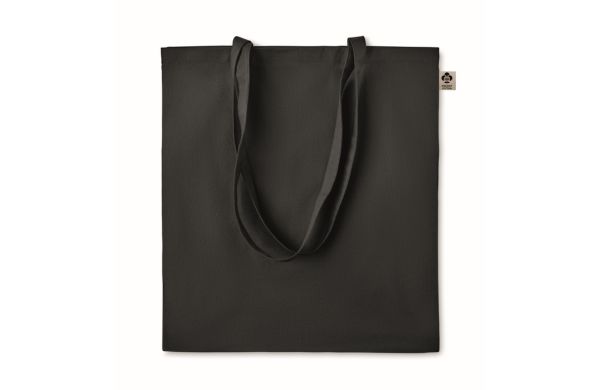 ZIMDE COLOUR Organic-Cotton Einkaufstasche - schwarz
