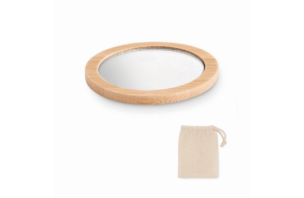 MALAY Make-up Spiegel - holzfarben