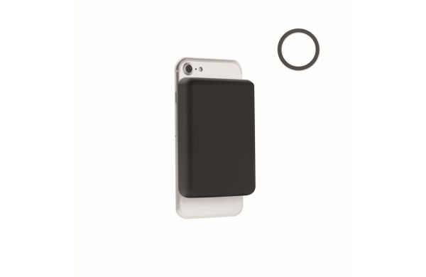 DOUBLETIC Powerbank mit Ladestation 15W - schwarz