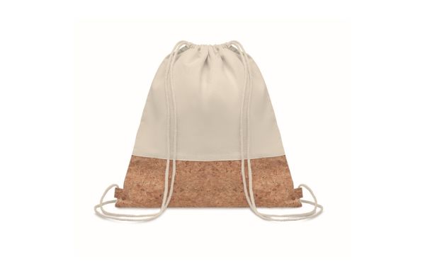 ILLA Beutel mit Kordelzug Kork - beige