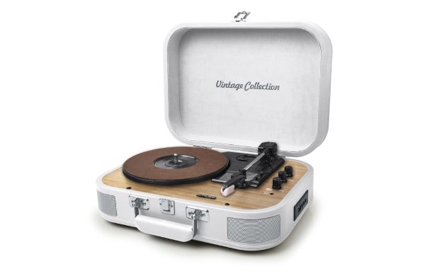 MT-201  Muse vintage Plattenspieler Bluetooth und AUX-Anschluss 2x5W, weiss