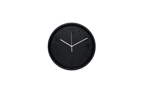 MURO Wanduhr aus PP, schwarz