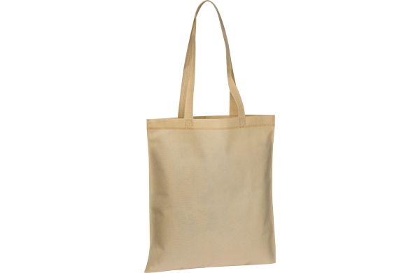 Non Woven Tasche mit langen Henkeln - beige