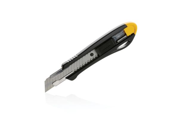 Nachfüllbares Pro-Abbrechmesser aus RCS recycelt. Kunststoff/gelb