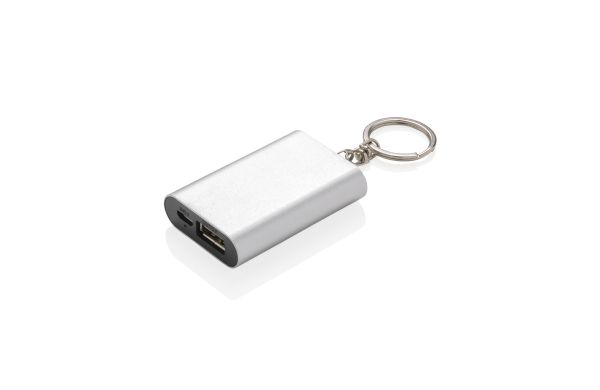 1.000 mAh Schlüsselanhänger Powerbank/grau
