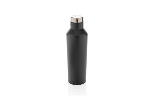 Moderne Vakuum-Flasche aus Stainless Steel/schwarz
