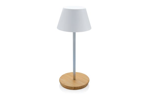 Pure Glow USB-Tischleuchte aus RCS recyceltem Kunststoff/weiß