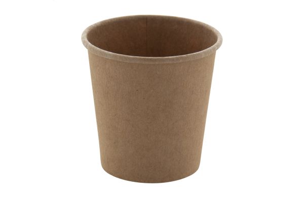 Pappbecher, 120 ml Papcap S, beige